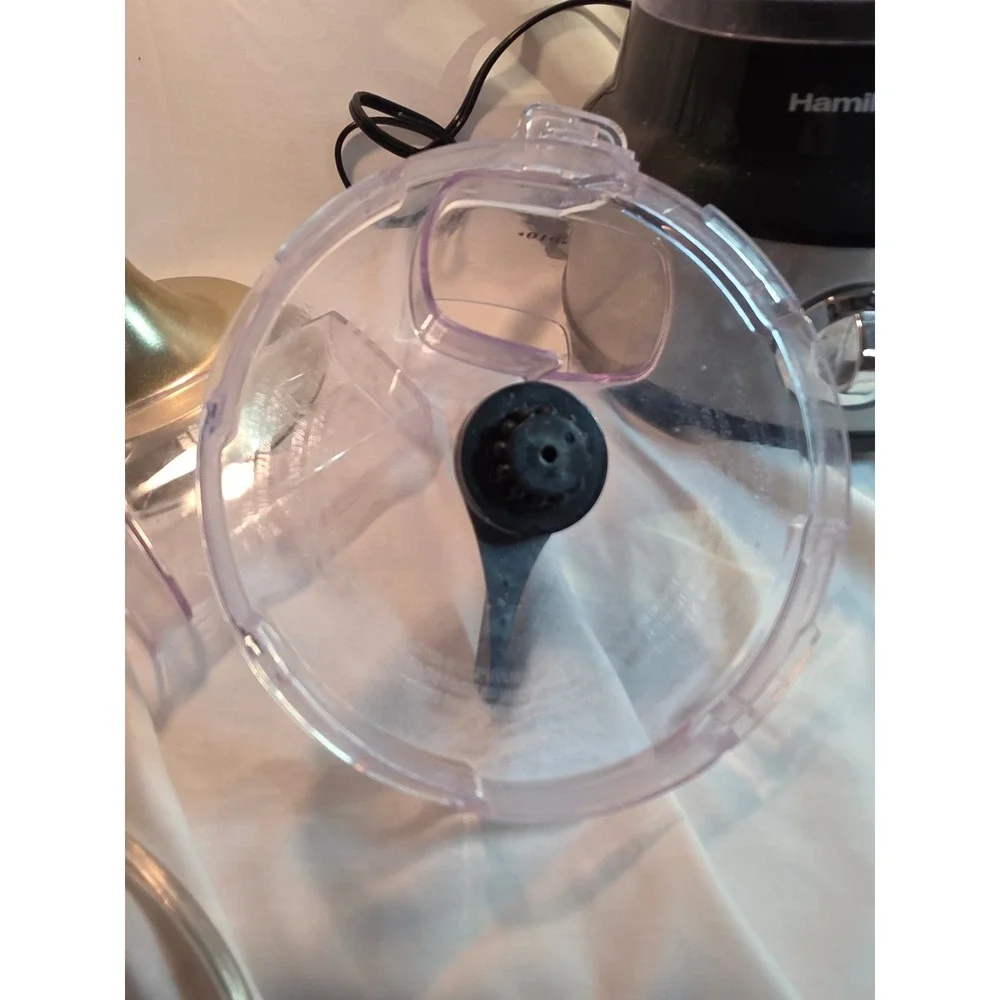 Hamilton Beach Food Processor Stainless Steel Black 2-Speed Pulse S-Blade
